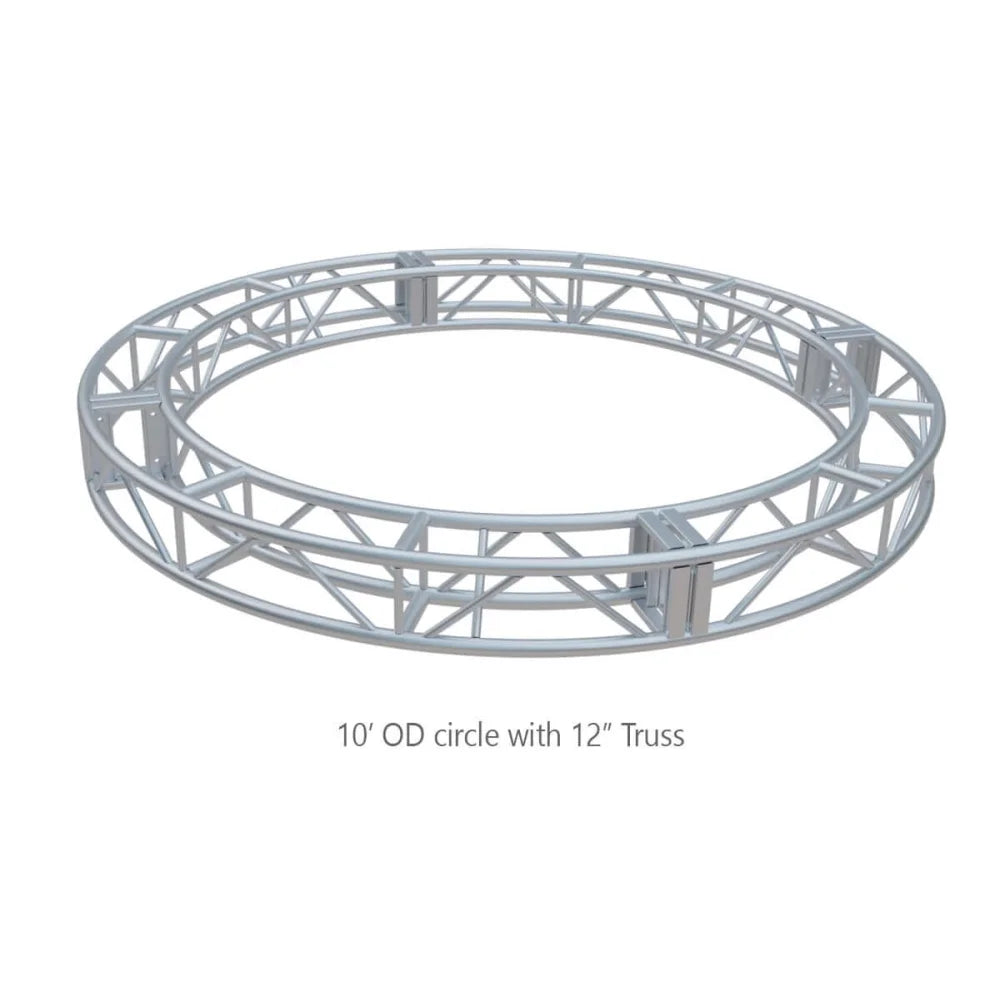 10-foot outer diameter circle truss with 12" truss size for film grip and rigging applications