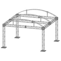 XSF Modular Booth System with Utility Truss Components for Film Grip and Rigging Structures in Various Sizes