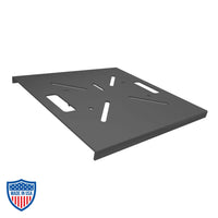 XSF Steel Universal Baseplate for temporary outdoor structures, ideal for film rigging and grip support with 10"x10" to 16"x16" compatibility