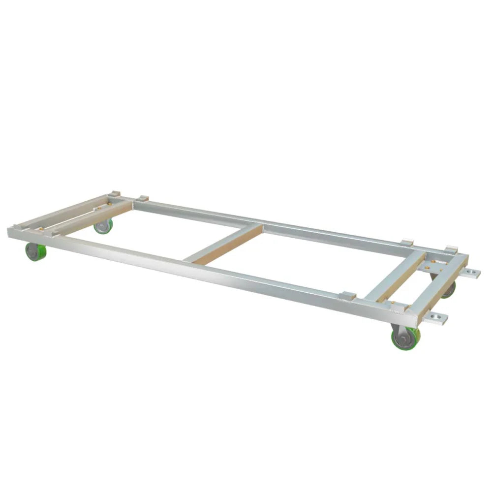 XSF Truss Dolly aluminum frame on wheels for film grip rigging and safe transport