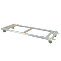 XSF Truss Dolly aluminum frame on wheels for film grip rigging and safe transport