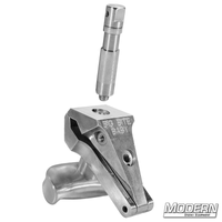 Die cast aluminum Big Bite Baby clamp with 5/8" baby pin, ideal for film grip and rigging tasks.