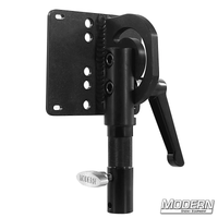 RBQ with swivel monitor mount for film grip and rigging featuring a 1-1/8" junior pin and 5/8" baby receiver