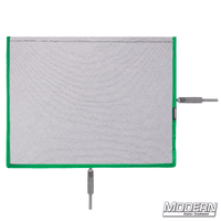 Flex Scrim - 10" x 12" with military-grade stainless open-end frames for film grip and rigging