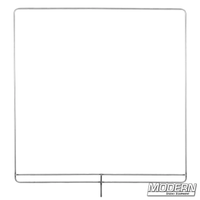 Uncovered stainless frame for flags or cutters, ideal for film sets, grip equipment, and rigging tasks.