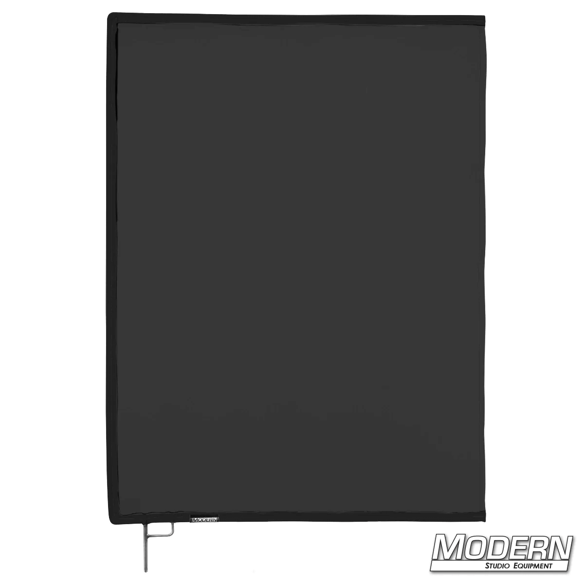 Black Artificial Silk Scrim on 304 military-grade stainless frame for film grip rigging, diffuses light and removes reflectance.