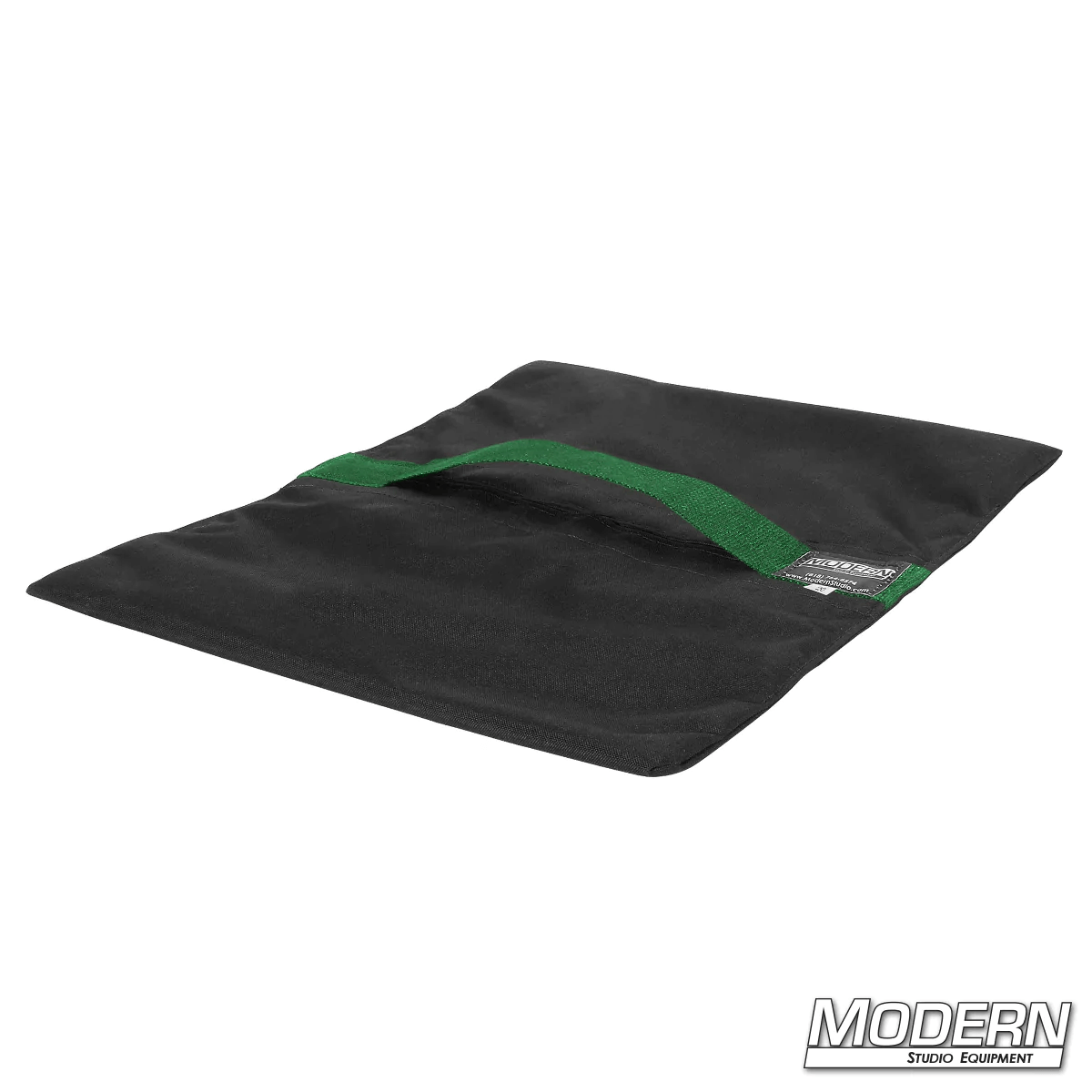 Flyaway Sandbag 15 lbs with green velcro closure for film grip rigging