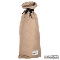 Large storage bag with nylon cord and plastic sleeve, ideal for film grip and rigging, base 16" wide, length 35", from Modern Studio Equipment