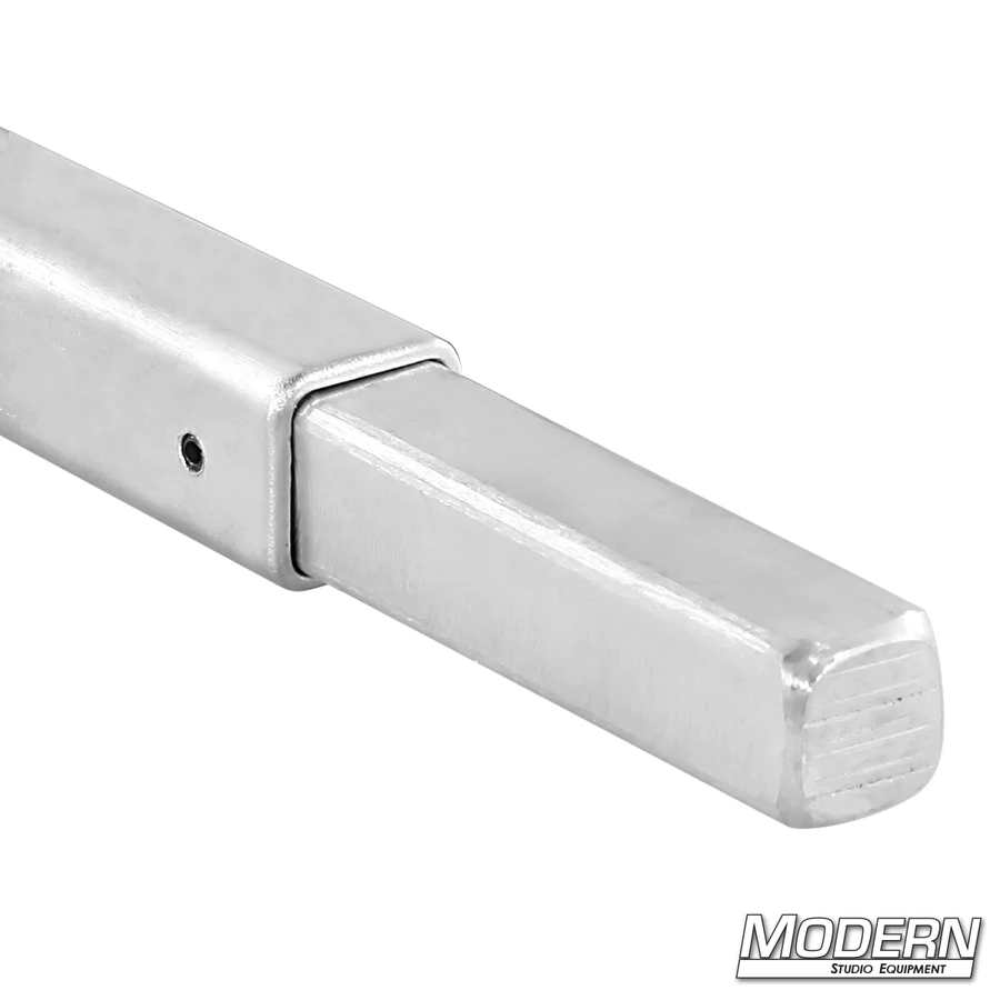 Square Aluminum Tube with Male Pin (3/4-inch)