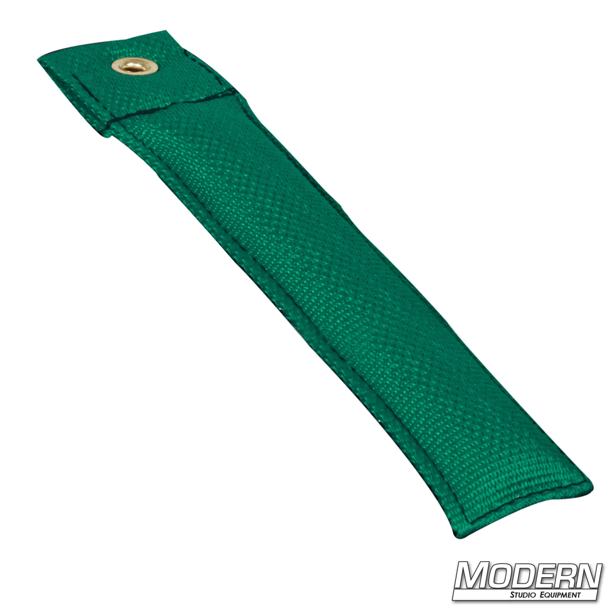 6-inch green film grip marker made of durable Cordura 1000 for rigging, ideal for marking actor positions on any surface.