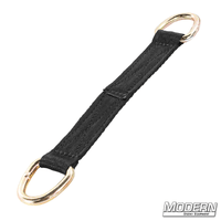 D-Ring Extension for film grip rigging equipment, black strap with gold D-rings, Modern Studio Equipment