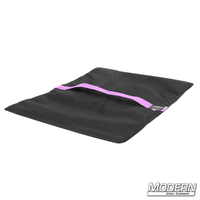 Flyaway Sandbag (50 lbs.) for film grip rigging with Cordura 1000, velcro closure, empty, black with purple stripe