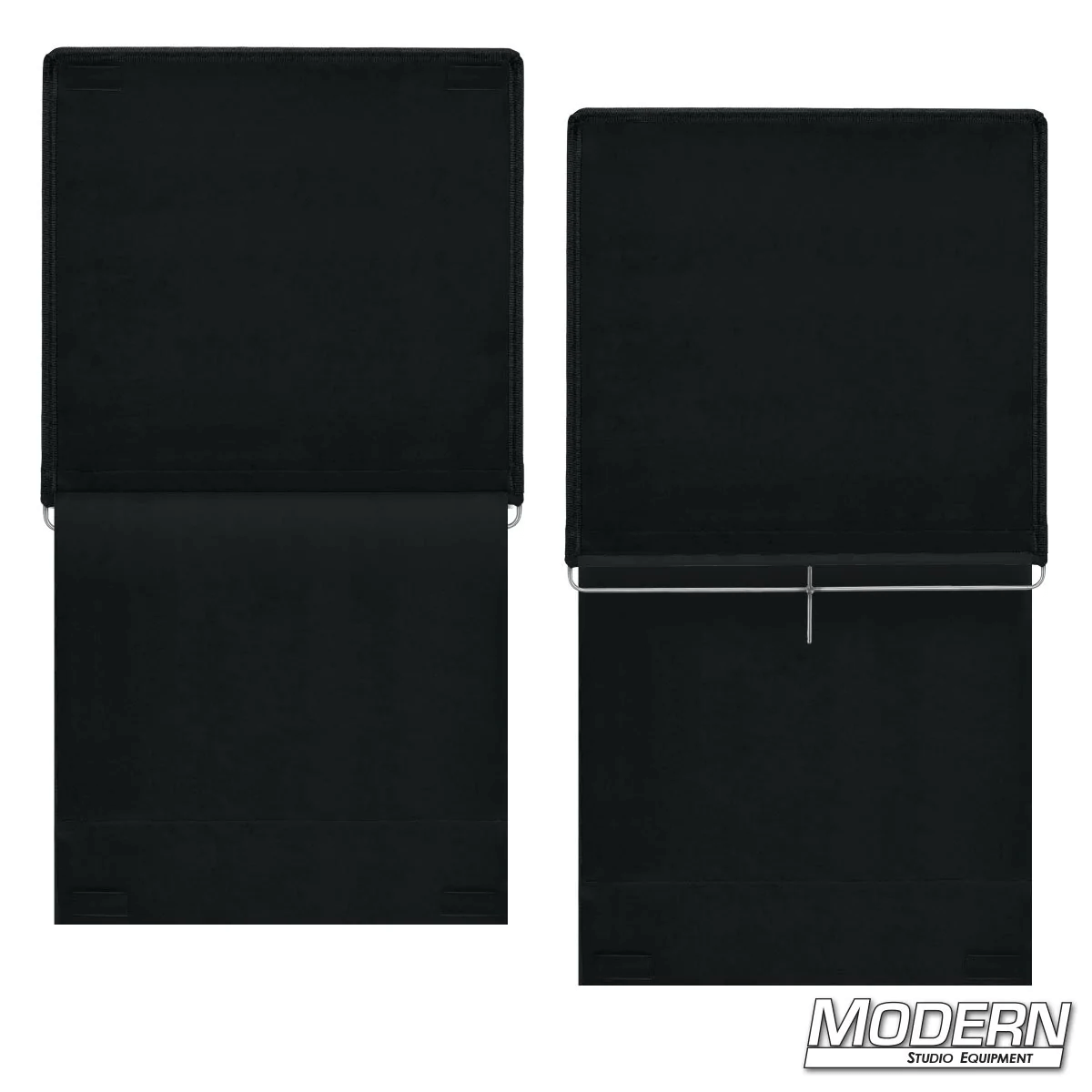 36x36-inch stainless steel frame covered with commando cloth, film grip rigging floppy opens to 36x72 inches, Modern Studio Equipment