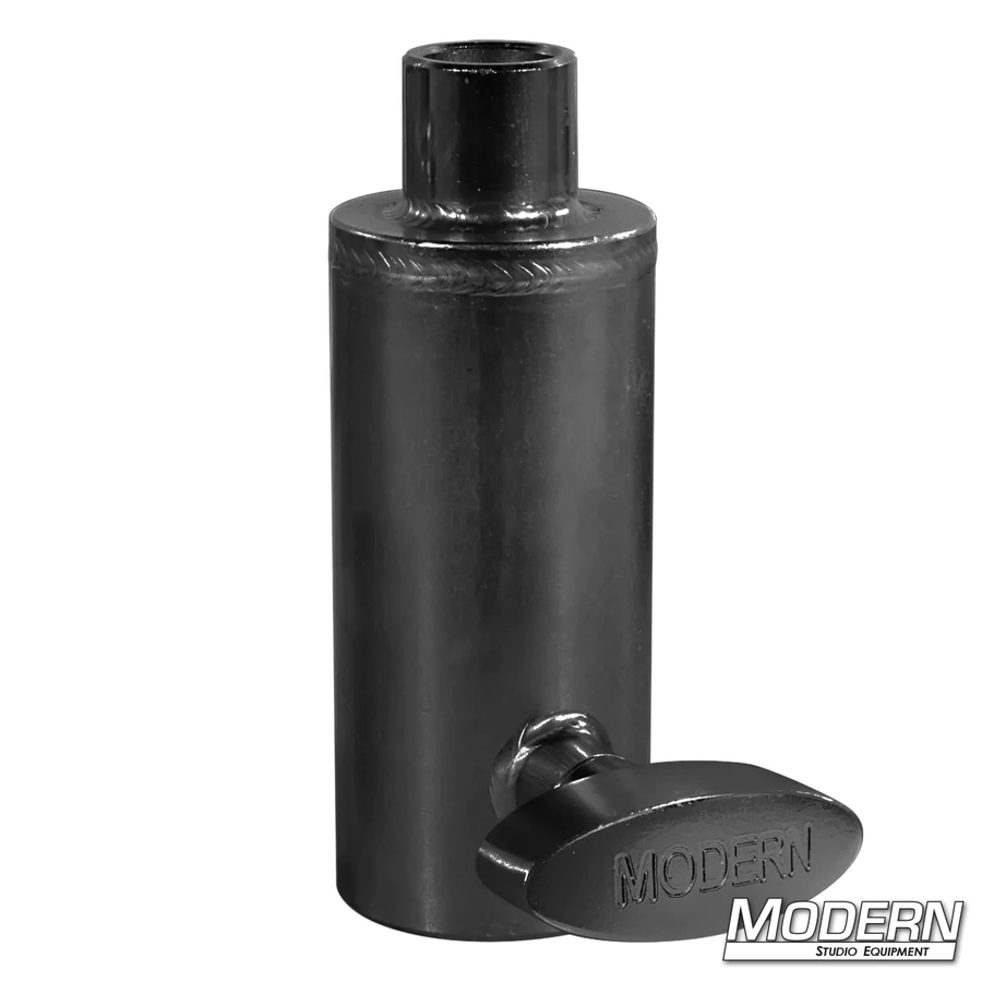 1-1/4-inch Speed-Rail® to Screw Jack Receiver - Black Zinc with T-Handle