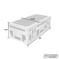 Skateboard dolly case with dimensions 12.5"x14.25"x38" for film grip and rigging equipment.