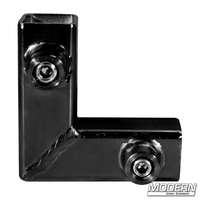 Corner for 3/4-inch Square Tube - Black Zinc