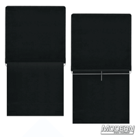 40-inch x 40-inch solid floppy with stainless steel frame, covered in Commando cloth, opens to 40-inch x 80-inch, ideal for film rigging and grip.