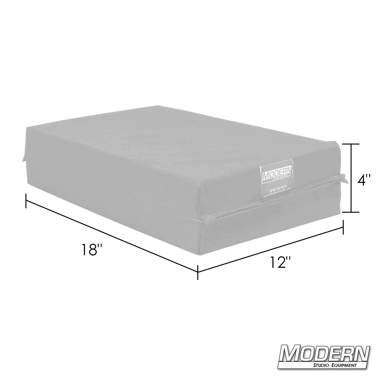 Large foldable kneeling pad 18"x12"x4", made from durable Cordura 1000 material for film grip rigging by Modern Studio Equipment.