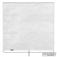 Silent 1/4 Grid Cloth - 48" x 48" stainless frame with 0.5 stop material for light diffusion in film grip rigging