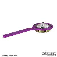 Mitchell Castlenut Wrench for film rigging and grip, featuring a purple handle - castlenut not included