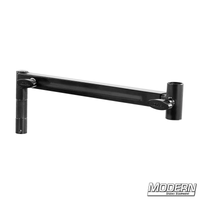 Telescoping Junior Offset Arm with black zinc finish for film rigging and grip equipment.