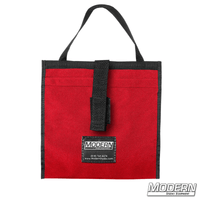 Red Modern Scrim Bag for 9" featuring a durable Cordura 1000 build and stainless steel rod, ideal for film grip and rigging equipment.