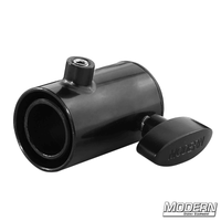 Candlestick Maker black zinc fitting for 1-1/4" Speed-Rail® to Junior Receiver for film grip and rigging applications.