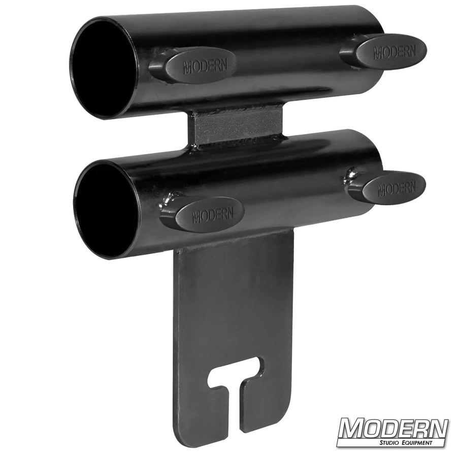 Wide Over and Under Ear for 1-1/2-inch Speed-Rail® - Black Zinc with T-Handles