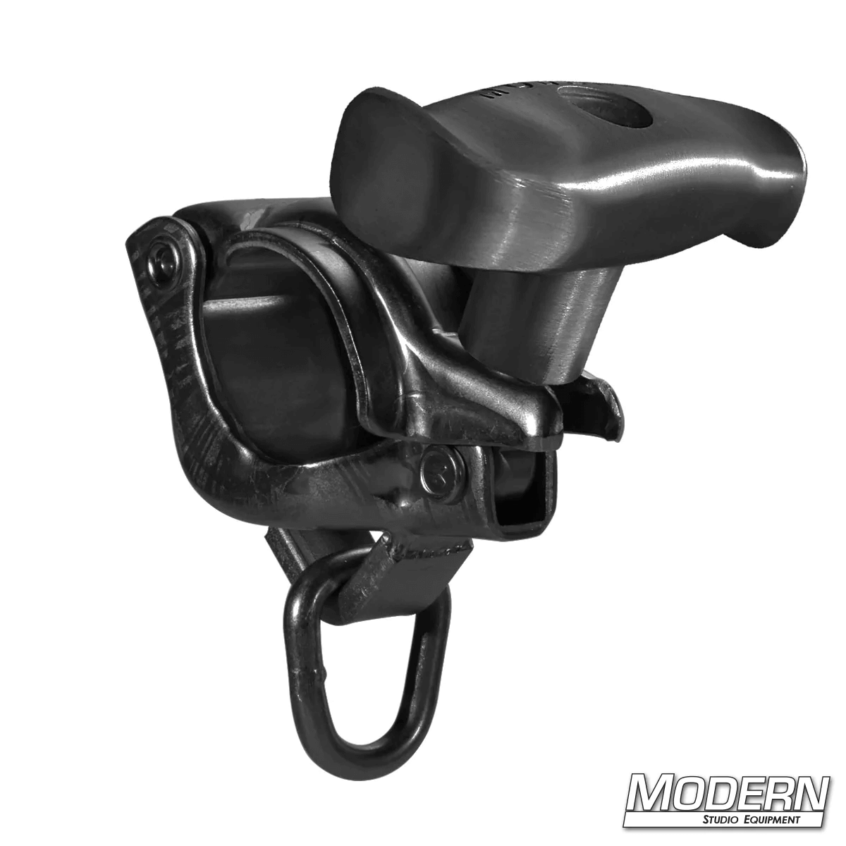 Grid Clamp with Swivel D-Ring - Black Zinc with Spin Handle