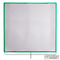 Black Single Scrim 48" x 48" for film grip rigging, reduces light without altering pattern or color temperature.