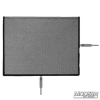 Flex Scrim 10" x 12" with open-end frame for film grip and rigging, designed to manipulate light on set or subjects