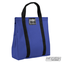 Cordura 1000 film grip and rigging bag in blue, designed for carrying corners and ears of 8x8 or 12x12 frame, with velcro closure.