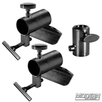 Candlestick Bracket Set 1-1/2-inch Speed-Rail® in Black Zinc for film grip rigging by Modern Studio Equipment