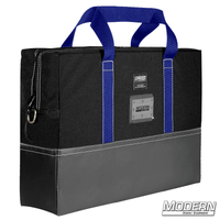 Durable Cordura 18x24 flag bag with blue handles for film grip rigging by Modern Studio Equipment