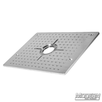 Mitchell Hostess Tray Cheese Plate in 1/2" thick 6061 aluminum for Modern Deluxe Side Mount, ideal for film grip and rigging setups.