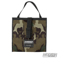 Camouflage Modern Scrim Bag for 9" with Cordura 1000 and stainless steel rod for film grip and rigging equipment organization.