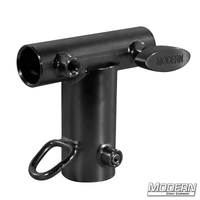 Rear Receiver with Junior Receiver for 1-1/4-inch Speed-Rail - Black Zinc for film grip rigging