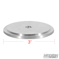 Aluminum Washer with Step (3/8-inch) for film grip rigging, 3-inch diameter, ideal spacer for Mitchell equipment.