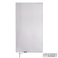 White Double Scrim with open end stainless steel frame for film grip and rigging, reduces light without altering pattern or color temperature