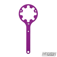 Mitchell Castlenut Wrench in purple for film grip and rigging, designed to tighten the collar with ease and speed