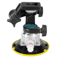 6-inch digital camera suction cup with Bogen head, featuring a vacuum cup design and adjustable arm for film grip and rigging.