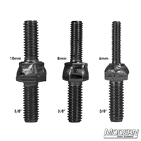 Body Starter Metric to S.A.E. Bolt Kit in black zinc for film grip rigging, includes bolts 6mm to 3/8", 8mm to 3/8", and 10mm to 3/8".