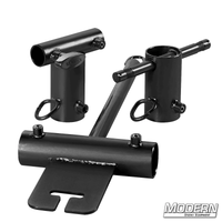 Pipe Boom Kit for 1-1/2-inch Speed-Rail® in black zinc, used for film grip and rigging in lighting setups.