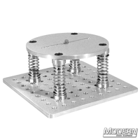 Shaky Cam with 3/8-inch slot, 6061 aluminum plate, high strength springs for film grip and rigging.