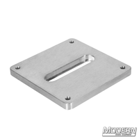 Aluminum top plate with slot for skateboard dolly, ideal for film grip and rigging tasks.