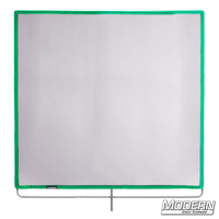 36-inch x 36-inch Black Single Scrim with stainless steel frame for film grip and rigging.