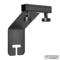 Offset Ear for 1-inch Square Tube in Black Zinc with T-Handles for Film Grip and Rigging