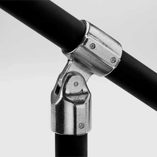 Hollaender® 1-1/4-inch Adjustable Elbow Adjustable Tee 2 Grub Speed-Rail® Fitting #17-7