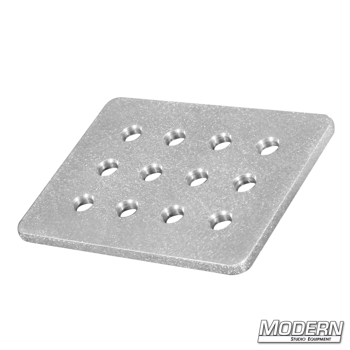 Aluminum 5-inch x 4-inch cheese plate for film rigging and grip equipment