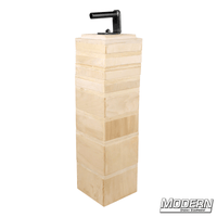 Wooden lock blocks with steel carrier handle for film grip rigging